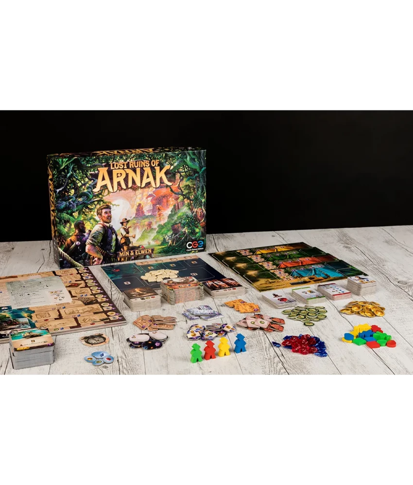 Board Game Lost Ruins of Arnak (2020) components